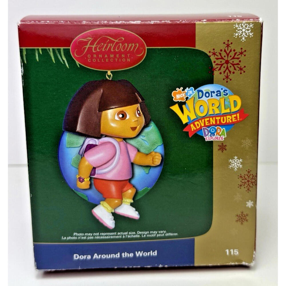Dora Around the World Adventure Ornament Globe Nick Jr. Dora the Explorer 2006